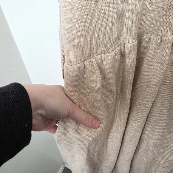 Cozy Beige Knit Dress - Picture 3 of 8